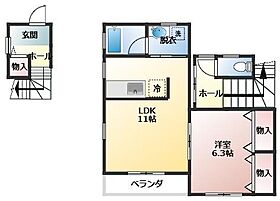 クレセール 202 ｜ 埼玉県南埼玉郡宮代町中央3丁目（賃貸アパート1LDK・2階・43.06㎡） その2