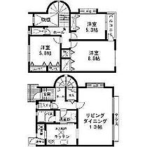 茨城県つくば市梅園2丁目（賃貸テラスハウス3LDK・1階・98.00㎡） その2