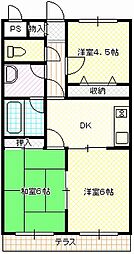 プリムローズ 3Kの間取図画像