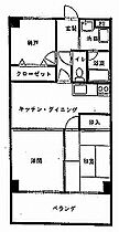 プロシード越沼  ｜ 栃木県大田原市若松町（賃貸マンション3DK・3階・60.39㎡） その2