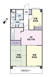 朝日パリオ武蔵藤沢 3LDKの間取り