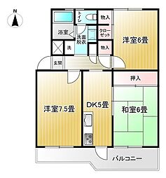 間取図画像 3DK