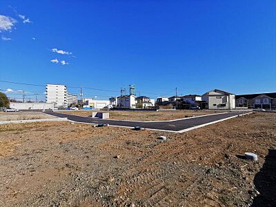 外観：【外観】6区画から全体土地写真！現地（2025年1月）撮影