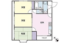オリエントマンション川越 3LDKの間取図画像