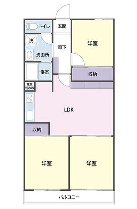 3LDK 間取り