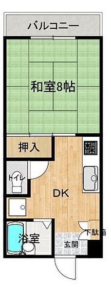 サンピア重信 205｜愛媛県東温市横河原(賃貸マンション1DK・2階・26.86㎡)の写真 その2