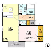 埼玉県行田市桜町3丁目1-60（賃貸アパート1LDK・1階・39.21㎡） その2