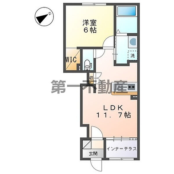 リッツ・グランディールII 106｜兵庫県加東市社(賃貸アパート1LDK・1階・45.49㎡)の写真 その2