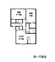 サンビレッジ瑞景Ｇ　JR加古川線 G202 ｜ 兵庫県加東市南山3丁目4-4（賃貸アパート2LDK・2階・57.85㎡） その2