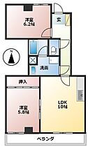 岐阜県大垣市林町4丁目（賃貸マンション2LDK・3階・48.44㎡） その2