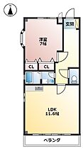 ミクラーシュG 103 ｜ 岐阜県大垣市築捨町5丁目（賃貸アパート1LDK・1階・45.00㎡） その2