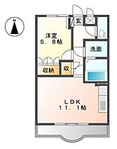 岐阜県大垣市大井3丁目（賃貸アパート1LDK・2階・44.00㎡） その2