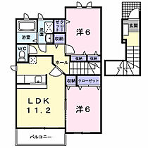 岐阜県大垣市浅草3丁目74-1（賃貸アパート2LDK・2階・59.82㎡） その2