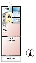 岐阜県大垣市北方町1丁目（賃貸マンション1K・3階・25.50㎡） その2