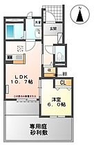 岐阜県大垣市新長沢町4丁目（賃貸アパート1LDK・1階・40.31㎡） その2