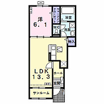 岐阜県大垣市笠木町338番地1（賃貸アパート1LDK・1階・50.05㎡） その2