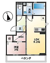 岐阜県大垣市木戸町（賃貸アパート1LDK・3階・34.22㎡） その2