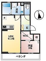 岐阜県大垣市木戸町（賃貸アパート1LDK・2階・34.00㎡） その2