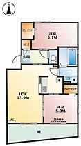 岐阜県大垣市築捨町1丁目（賃貸アパート2LDK・1階・58.37㎡） その2