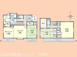 中古　座間市広野台1丁目 3SLDKの間取り