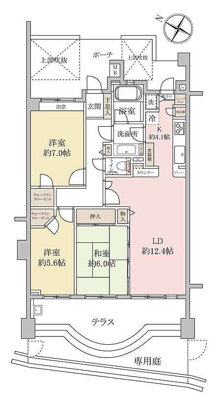 3LDK 間取り