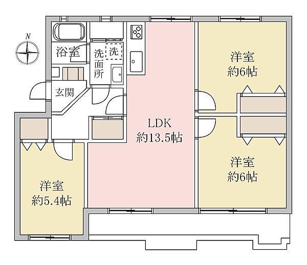 間取りを拡大表示