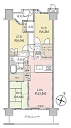 エクセレントプレイスドリームマークス 3LDKの間取図画像