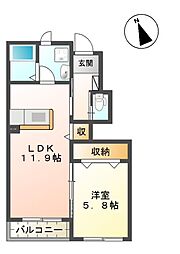 クレール名取C棟 1階