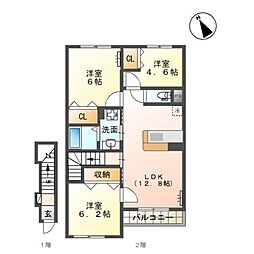 ピースヴィラ けやき 2階