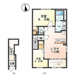 間取図画像 2LDK