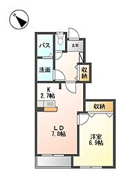 間取図画像 1LDK