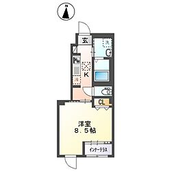 ヒルステージ野方 1Kの間取図画像