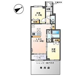 ステラ ハウス 2LDKの間取図画像