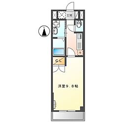 SEIMOPALACE1 1Kの間取図画像