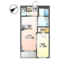 間取図画像 1LDK