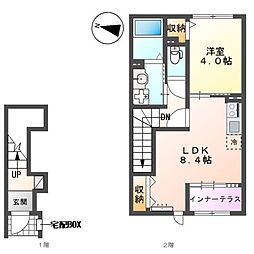 ベイサイド湘南 1LDKの間取図画像
