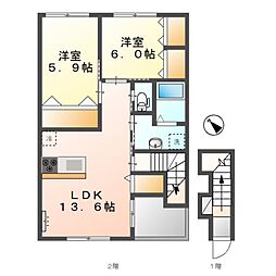 間取図画像 2LDK