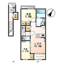 APGヴィラ徳倉B 2階