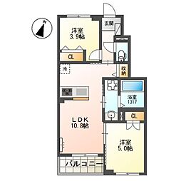 FORESTA 2LDKの間取図画像