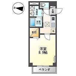 ビエンフェ 1Kの間取図画像