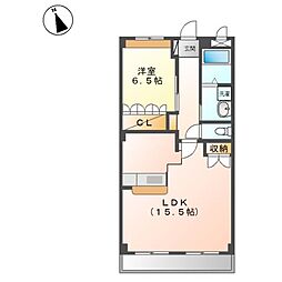 フィオーレ 1LDKの間取図画像