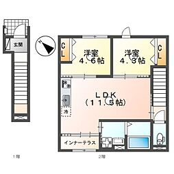 間取図画像 2LDK