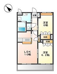 間取図画像 2LDK
