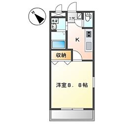 プロニティ行橋C 1Kの間取図画像