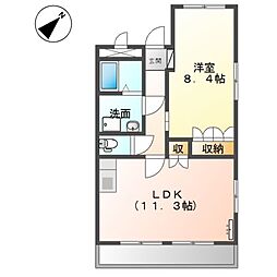 花みずき 1LDKの間取図画像
