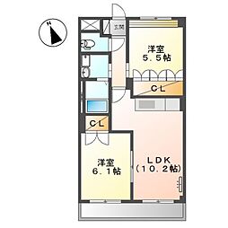 間取図画像 2LDK