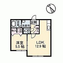 間取図画像 1LDK