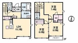 KOC津島福居B 3LDKの間取図画像