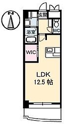 ネクステージナカイ ワンルームの間取図画像