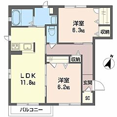 物件の間取り